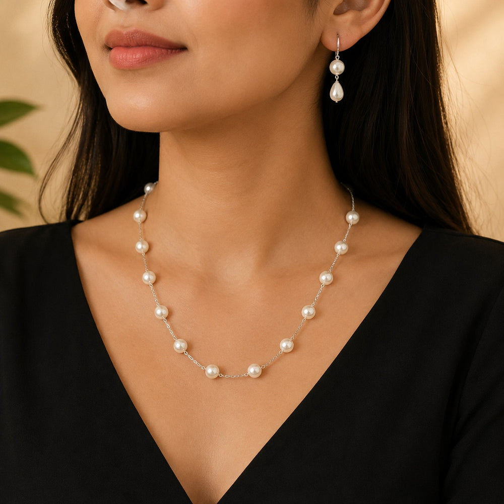 Pearl Necklace Set