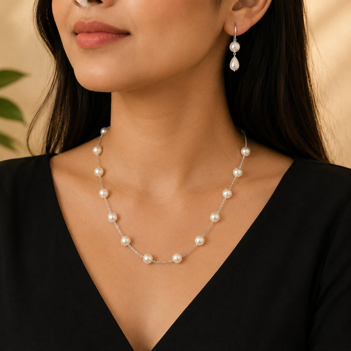 Pearl Necklace Set