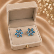 Floral Gemstone Pendant Set