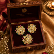 Floral Kundan Handmade Jewelry Set