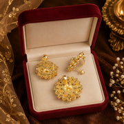 Floral Kundan Handmade Jewelry Set