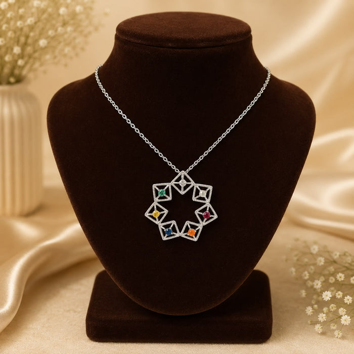 Silver Chakra Pendant