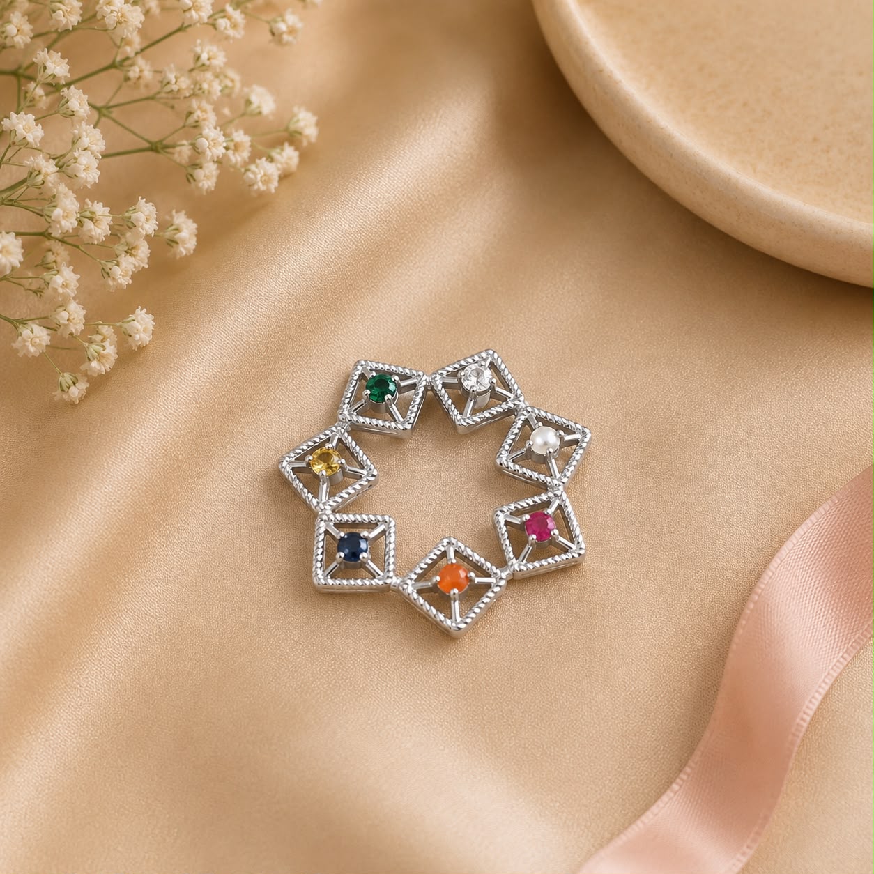 Silver Chakra Pendant