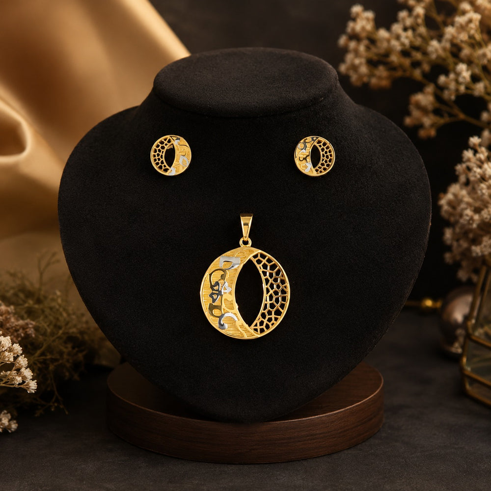 Gold Plated Trendy Jewelry Set