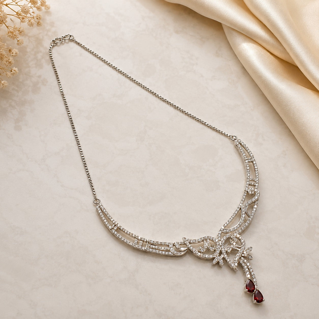 Bridal Gemstone Wedding Necklace Set