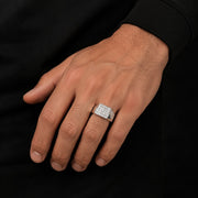 Men's Cubic Zirconia Silver Ring