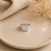 Men's Cubic Zirconia Silver Ring