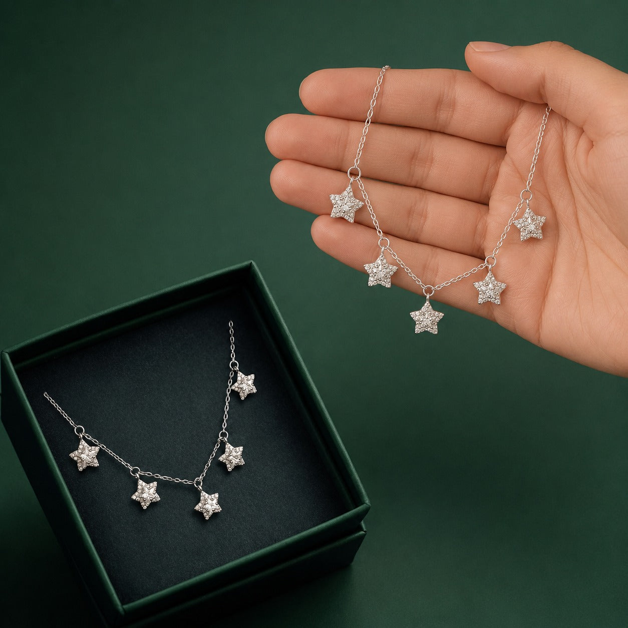 Star Charm Silver Necklace