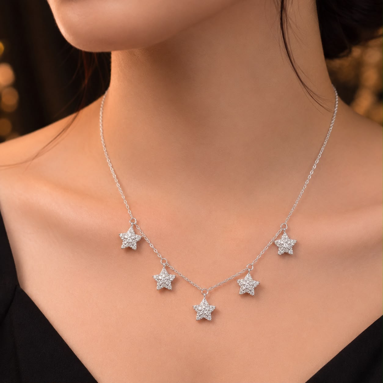 Star Charm Silver Necklace