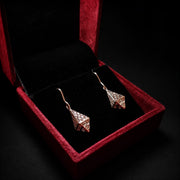 Plain Gold 2 Tone Designer Earrings