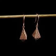 Plain Gold 2 Tone Designer Earrings