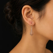 Plain Gold 2 Tone Designer Earrings