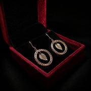 2 Tone 18k Gold Exquisite Earrings