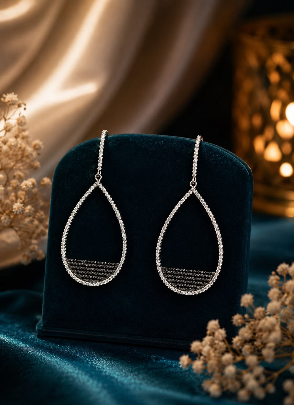 Sparkling Cubic Zirconia Party Wear Earrings