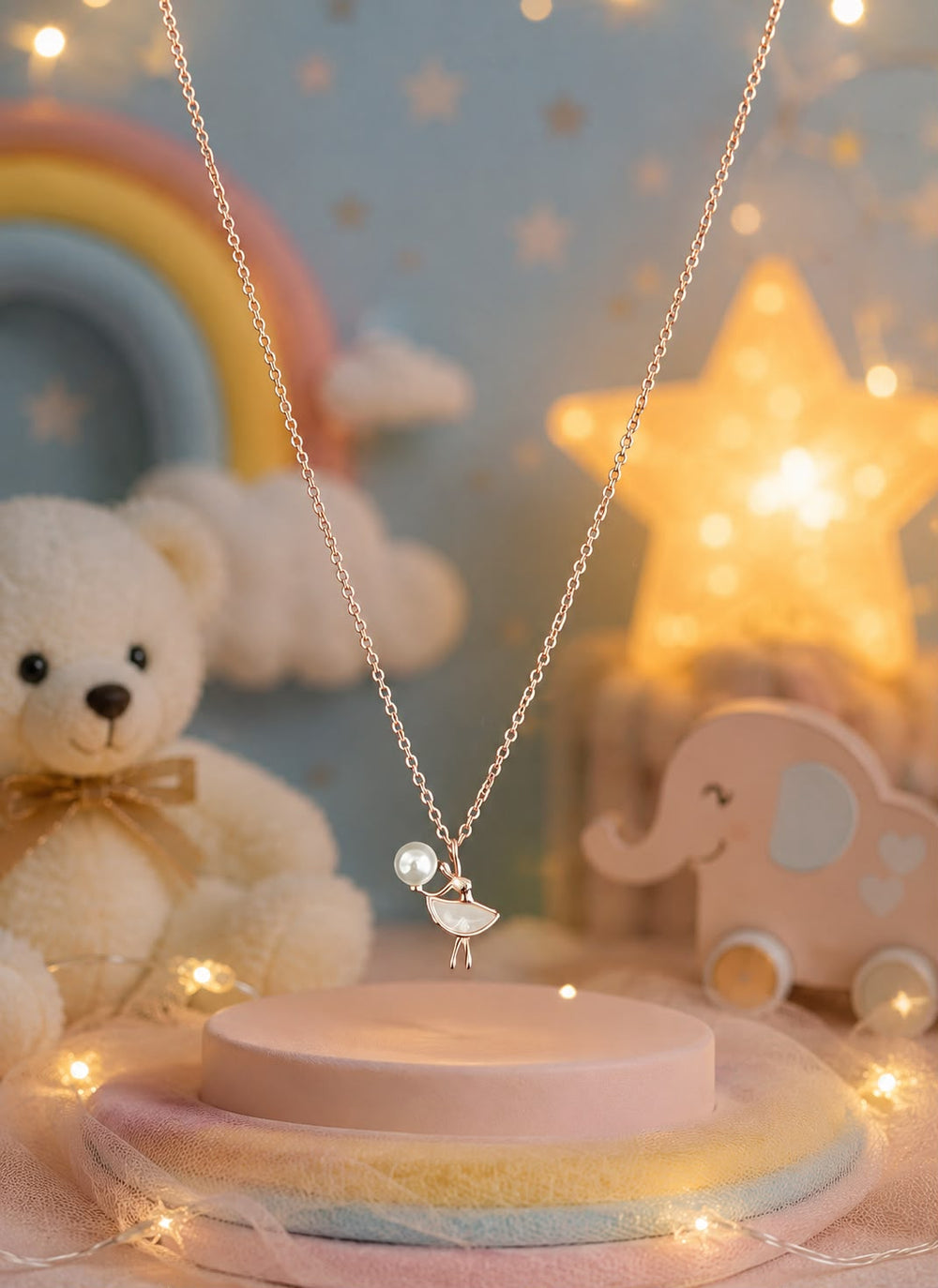 Elegant Dancing Girl Charm Necklace