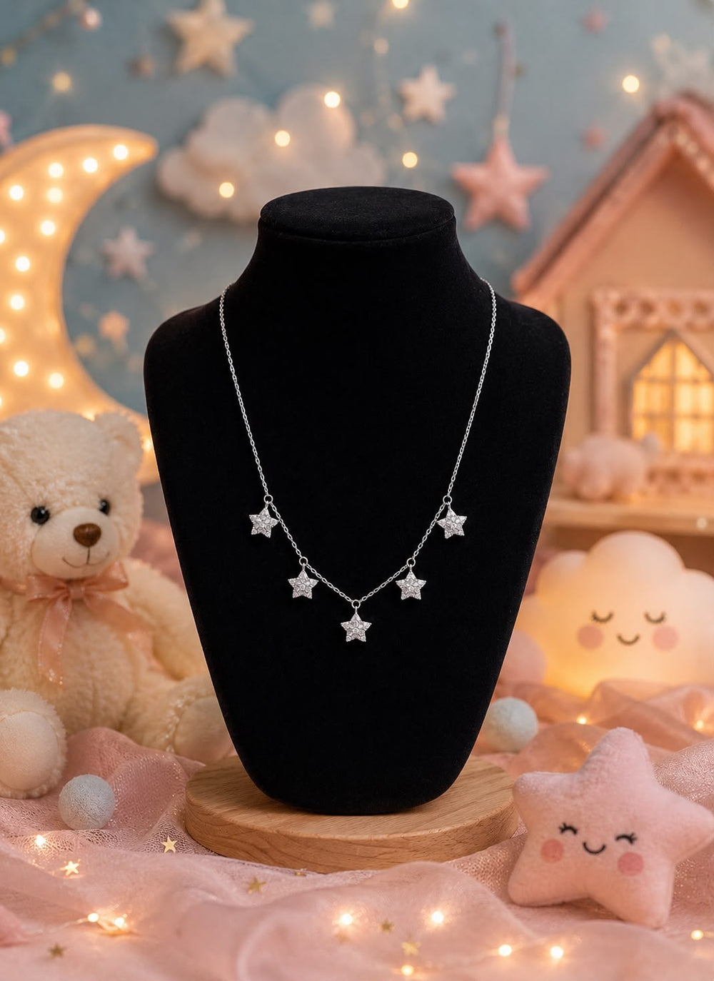 925 Silver Dainty Star Necklace