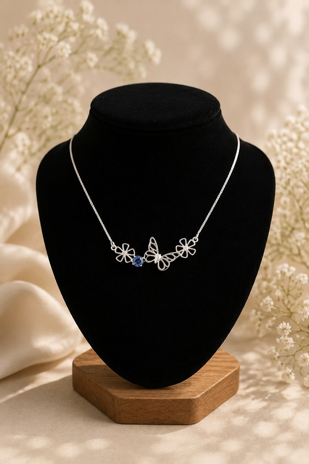 Butterfly Flower Necklace