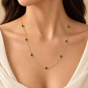 Minimal Green Gemstone Chain