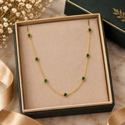 Minimal Green Gemstone Chain