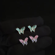Butterfly Enamel Stud Earrings