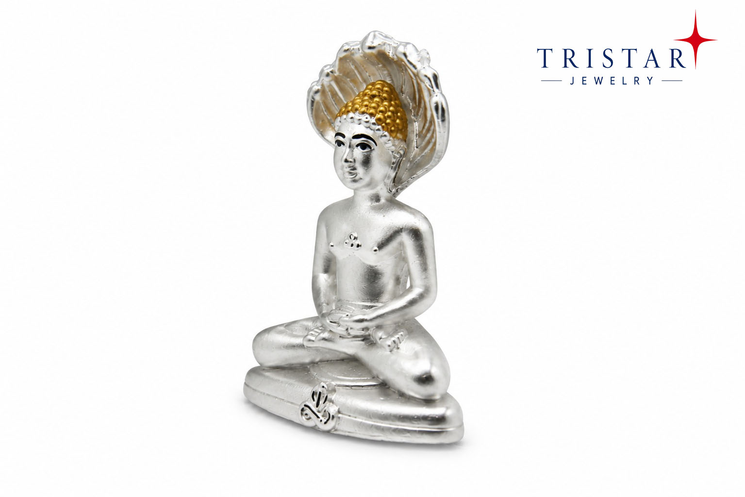 925 Solid Praswanath Silver Idol