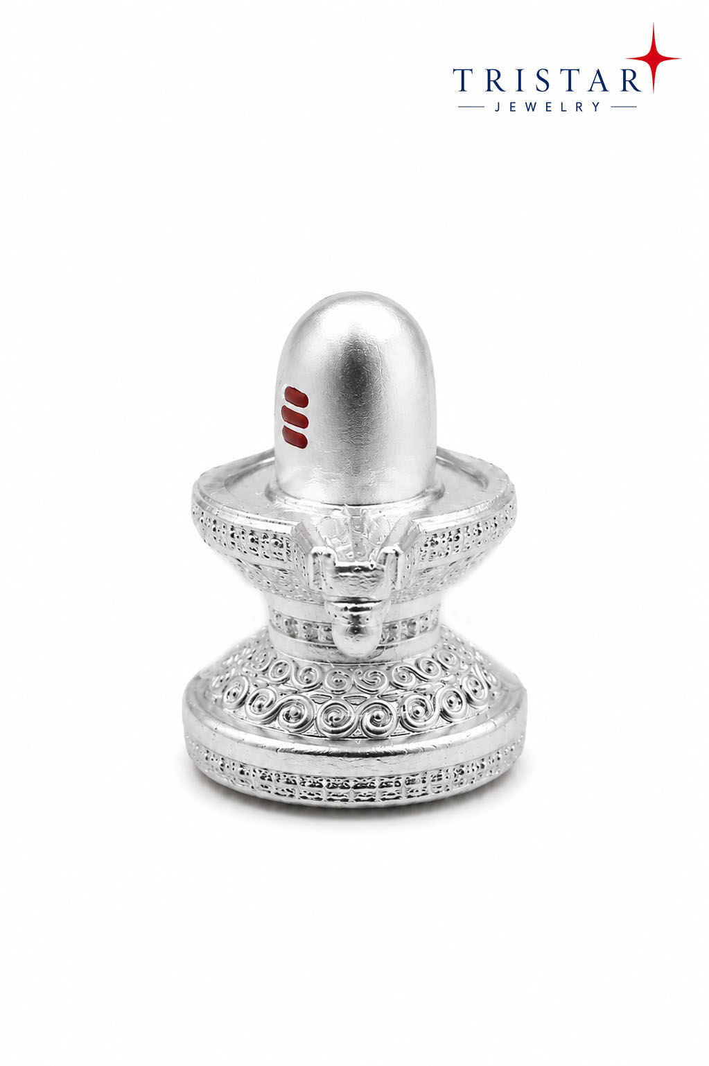 Silver Shivling Design Puja Idol